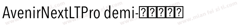 AvenirNextLTPro demi字体转换